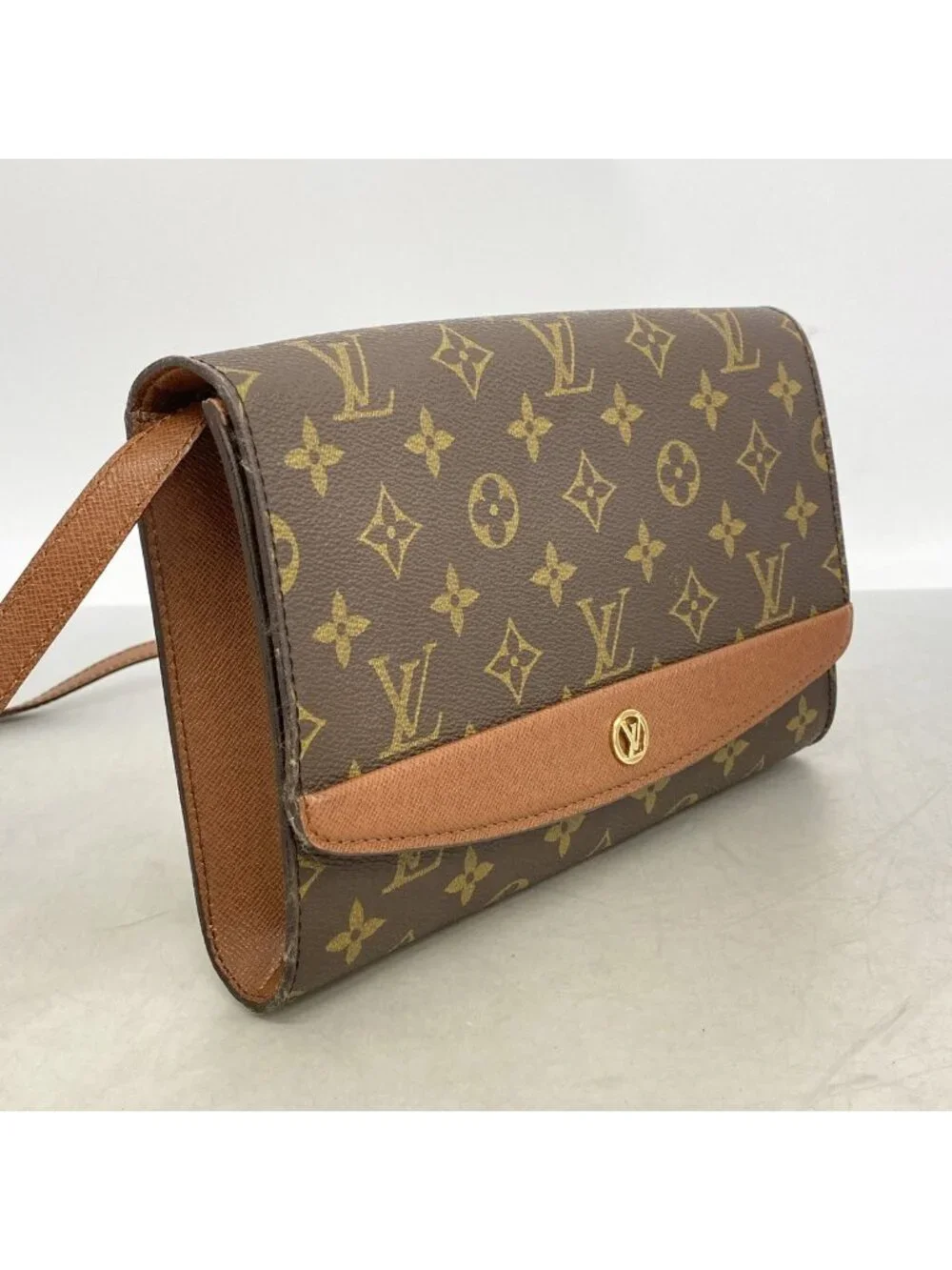 Louis Vuitton Shoulder Bag Monogram Bordeaux 24 Brown